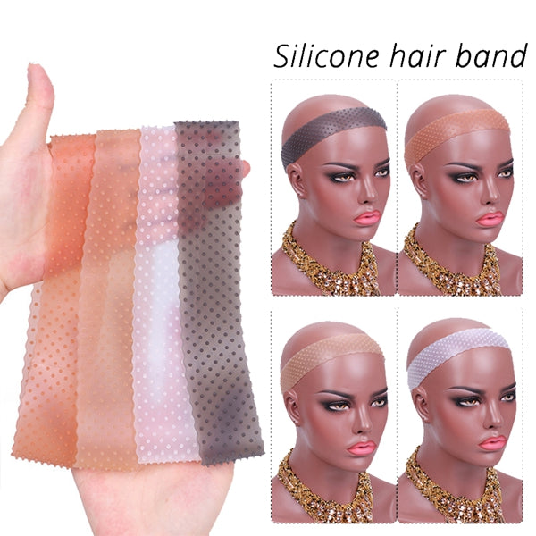 Silicone Wig Band Non Slip Headband For Fixed Wigs Transparent Meduim Wig Elastic Band For Wigs