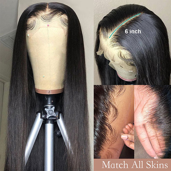 Lolly Straight Hair 13x4 Lace Front Wig 100% Remy Human Hair Wigs - LollyHair