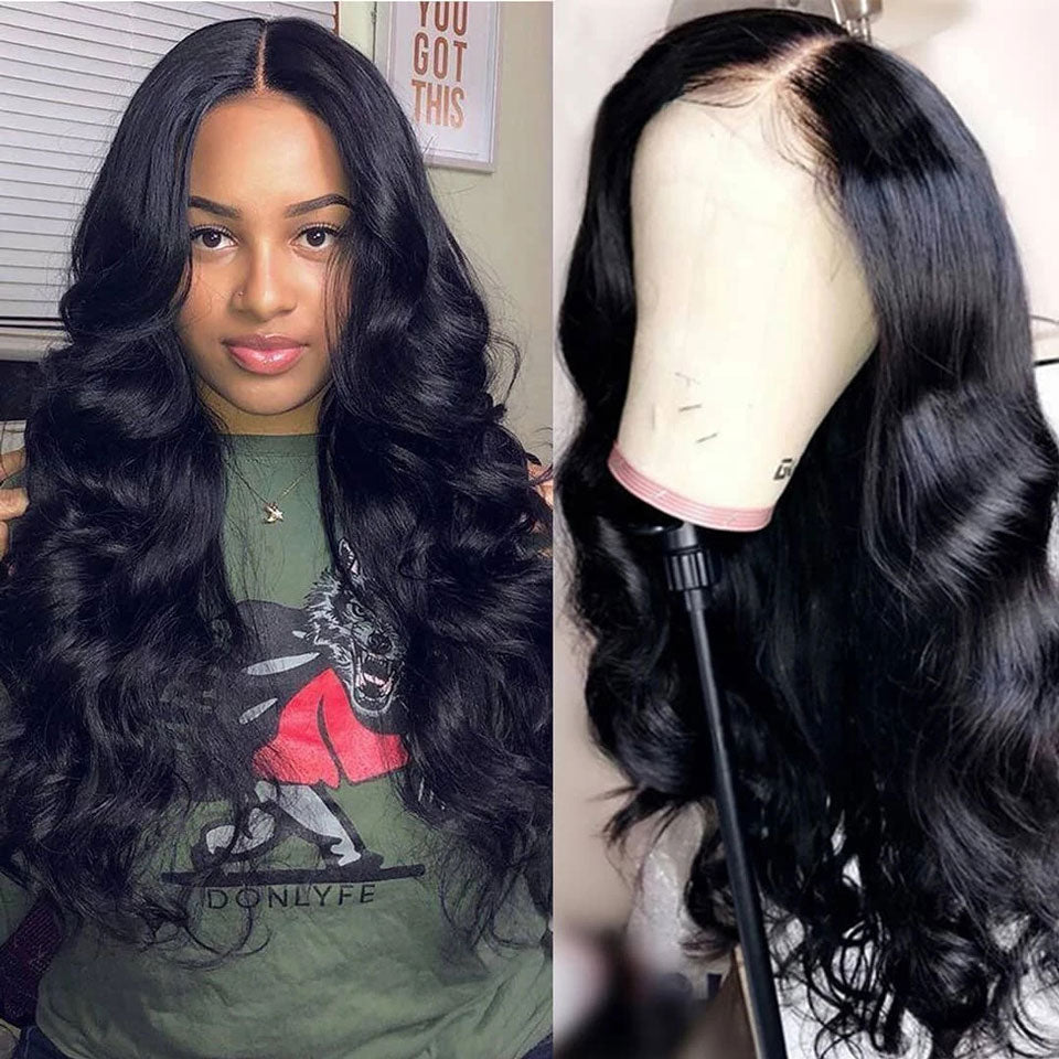 13x4x1 Body Wave Wig Lace Front Human Hair Wigs - LollyHair