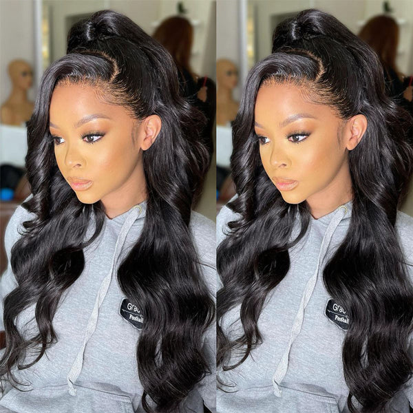 250% Density HD 360 Lace Frontal Wig 30 inch Body Wave Lace Front Human Hair Wigs