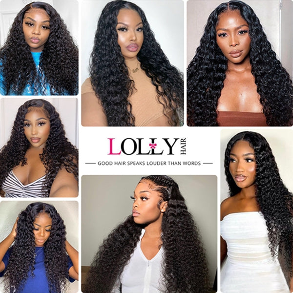 250% Water Wave Closure Wig 4X4 HD Transparent Lace Human Hair wig 30 Inch
