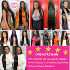 28 30 32 34 36 38 inches Bone Straight Lace Front Wig 13x4 HD Transparent Lace Frontal Wig - LollyHair