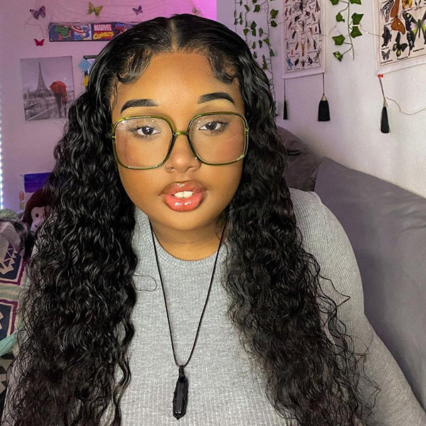 28inch Water Wave Lace Front Wig HD Transparent Lace Frontal Wig Same Wig With Influencer @onyebabyyy