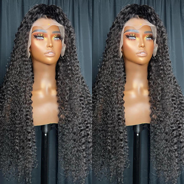 30 40 Inch 13x6 Deep Wave HD Lace Frontal Wig 250% Human Hair Wigs Brazilian Remy Hair