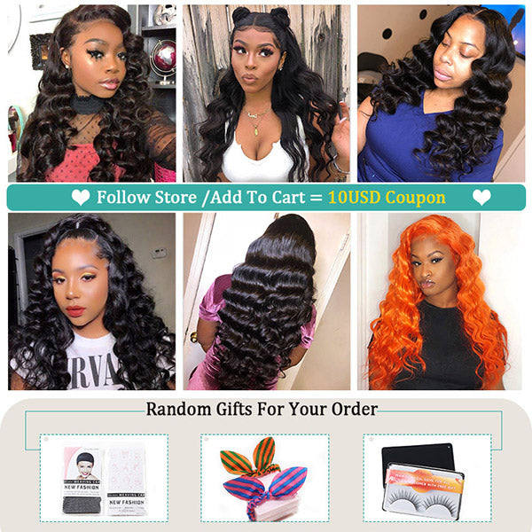 Loose Wave Closure Wig 4X4 Lace Closure 250% Density Human Hair Wigs Pre Plucked For Black Woman - LollyHair