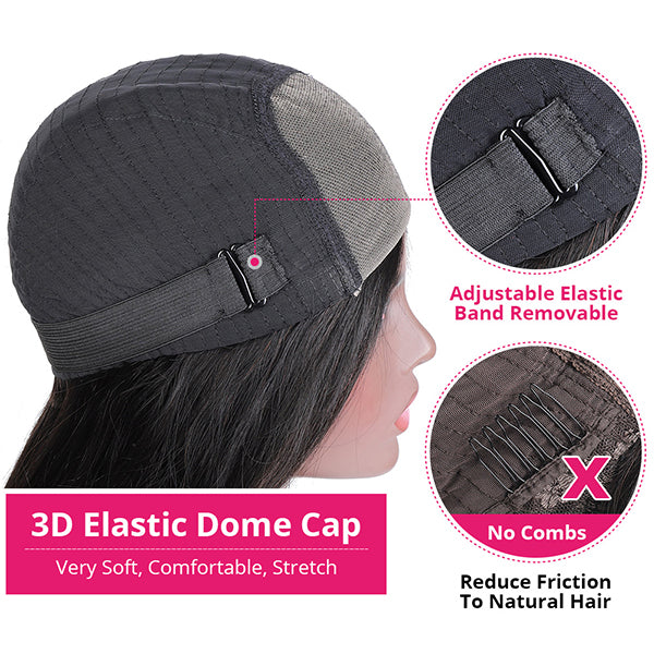 4x4 5x5 Loose Deep Wave HD Glueless Lace Closure Wig Pre Cut Wear and Go Human Hair Wigs