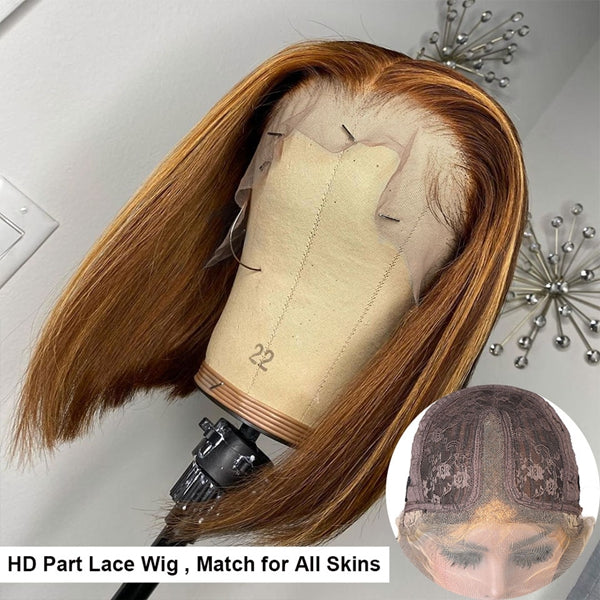 Lolly Hair Highlight Bob Wig Straight Lace Front Human Hair Wigs - LollyHair