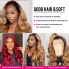 1B/27 Straight Human Hair Bundles With Closure Ombre Colored Hair Bundles With Closure - LollyHair