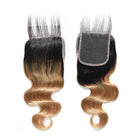 1B/27 Honey Blonde Body Wave Bundles With Closure Ombre Colored Hair Bundles With Closure - LollyHair