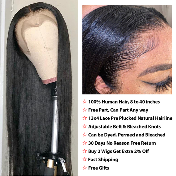 30 Inch 13x4 Straight Lace Front Wig Hd Transparent Human Hair Wigs For Women Brazilian Bob Wig - LollyHair