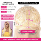 613 Blonde Lace Front Wig 13x4x1 Honey Blonde Straight Wig 28 30 inch Transparent Lace Wigs - LollyHair