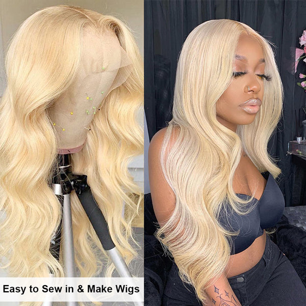 613 Body Wave 13x4 Lace Frontal Hd Ear To Ear Blonde Lace Frontal Closure