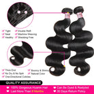 Brazilian Hair Body Wave 3 Bundles with Lace Closure Affordable Remy Human Hair - LollyHair