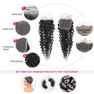 Deep Wave Bundles with Closure Brazilian Curly Virgin Human Hair Bundles with Frontal - LollyHair