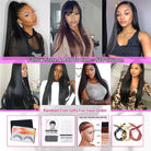 13x4 Straight Lace Front Human Hair Wigs for Women 4x4 Closure Wig Pre Plucked - LollyHair