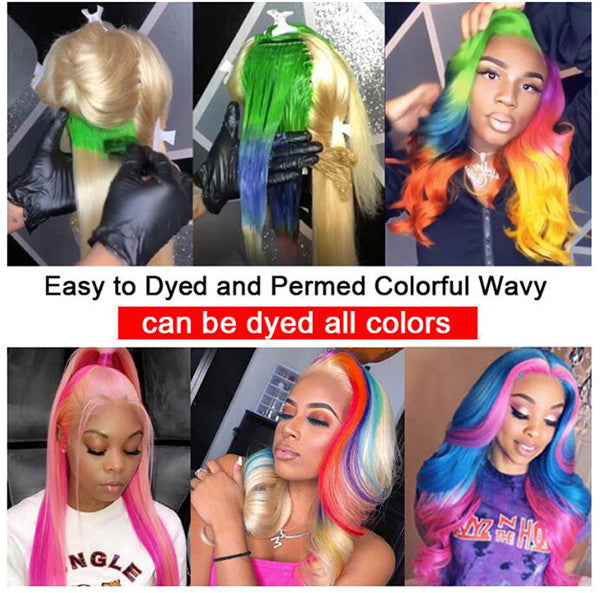 613 Bundles with HD Frontal Brazilian Blonde Straight Human Hair Bundles with Closure - LollyHair