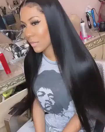 20 22 inch Straight Lace Frontal Closure HD Transparent Lace Frontal Pre Plucked