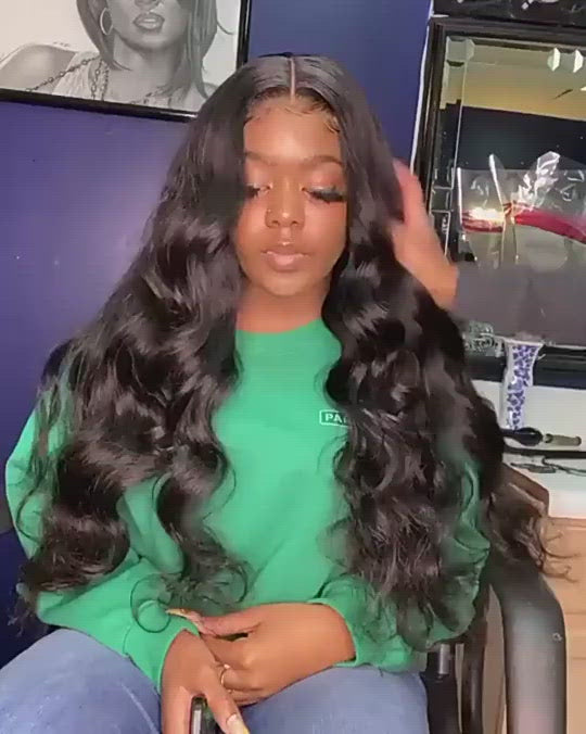 Body Wave Bundles with 13x6 Lace Frontal Virgin Human Hair 3 Bundles with Hd Frontal