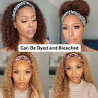 Brazilian Curly Hair Headband Wig Glueless Scarf Human Hair Wigs for Black Women - LollyHair