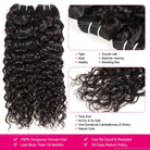 Brazilian Water Wave Hair 4 Bundles Virgin Human Hair Weave Bundles - LollyHair