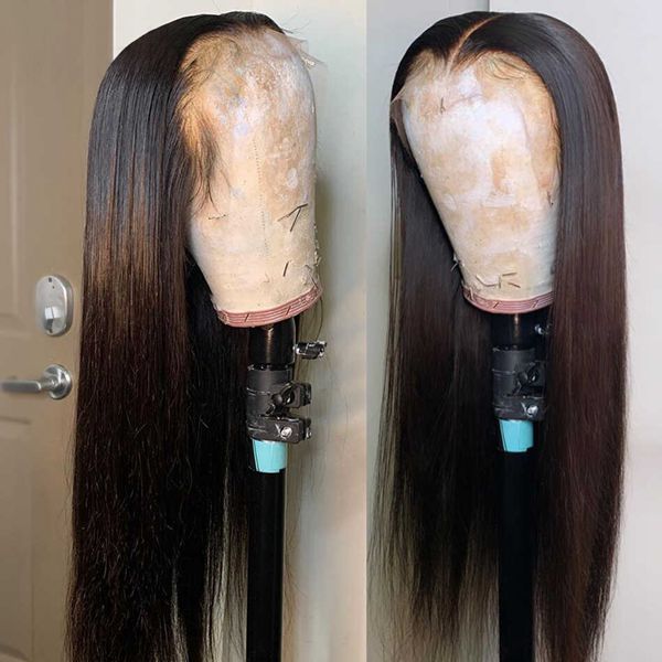 Glueless Hd 360 Lace Frontal Wig 30 Inch Straight Human Hair Lace Front Wigs