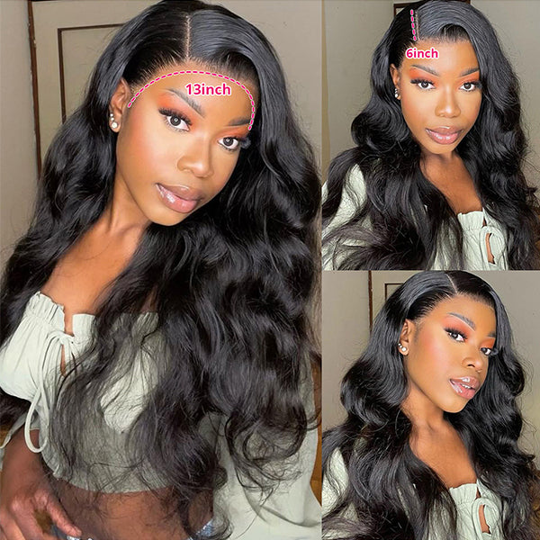 Lolly 13x4 13x6 HD Lace Front Wig Body Wave Pre Bleached Knots Pre Plucked Ready To Wear Glueless Human Hair Wigs