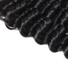 Lolly Hair Deep Wave Virgin Human Indian Hair Extensions 4 Bundles with 4x4 Lace Closure : LOLLYHAIR