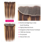 Invisible HD Highlight Lace Frontal Closure 24 inch Straight Human Hair HD Transparent Lace - LollyHair