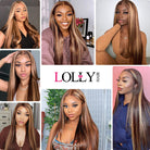 Invisible HD Highlight Lace Frontal Closure 24 inch Straight Human Hair HD Transparent Lace - LollyHair