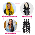 3 Bundles Brazilian Virgin Hair Body Wave Human Hair Weave Bundles - LollyHair