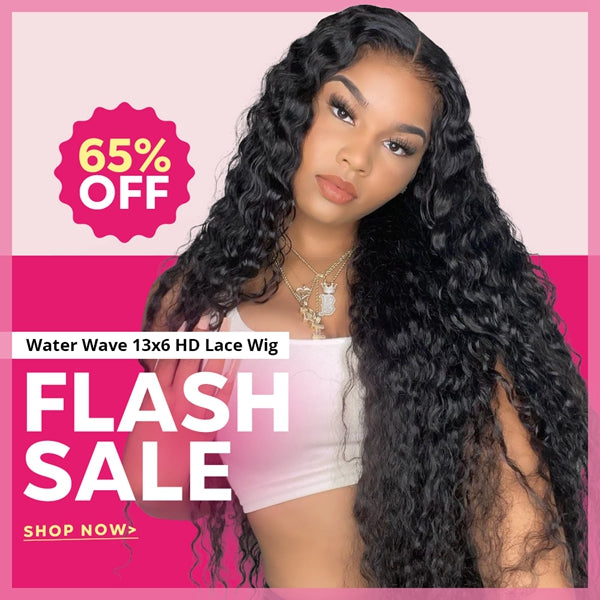 Lolly 65% OFF Flash Sale Water Wave Wig 13x6 HD Lace Front Human Hair Wigs