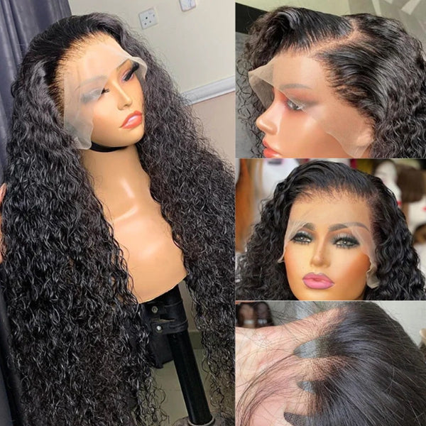 Lolly Flash Sale 65% OFF Curly Human Hair Wigs 13x4 HD Lace Frontal Wig