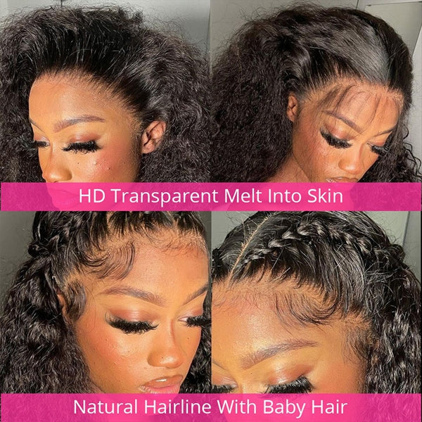 Lolly Flash Sale 65% OFF Deep Wave Human Hair Wigs 13x6 HD Lace Front Wig