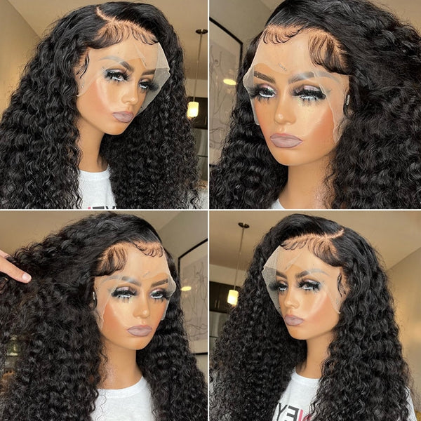 Lolly Flash Sale 65% OFF Deep Wave Human Hair Wigs 13x6 HD Lace Front Wig