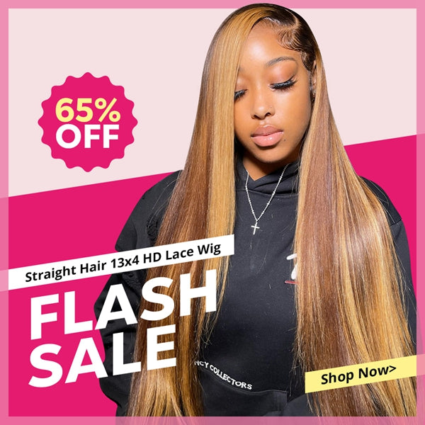Lolly Flash Sale 65% OFF P4/27 Highlight 13x4 HD Lace Front Wig Straight Colored Human Hair Wigs