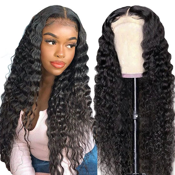 Lolly Flash Sale 65% OFF Deep Wave Glueless Wigs HD Lace Part Wig $59.99