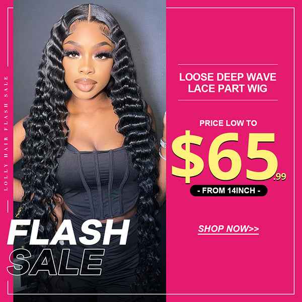 Lolly Flash Sale Loose Deep Wave Wig HD Lace Part Wig $65.99