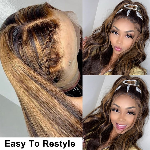 Lolly Flash Sale P4/27 Highlight Wig Body Wave Lace Part Wig $65.99