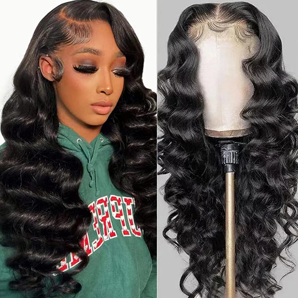 Loose Deep Wave Wig 13x4 Undetectable HD Lace Front Wigs Glueless Human Hair Wigs