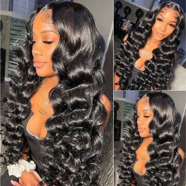 Loose Deep Wave Wig 4x4 Lace Closure Wig 250% Lace Front Human Hair Wigs