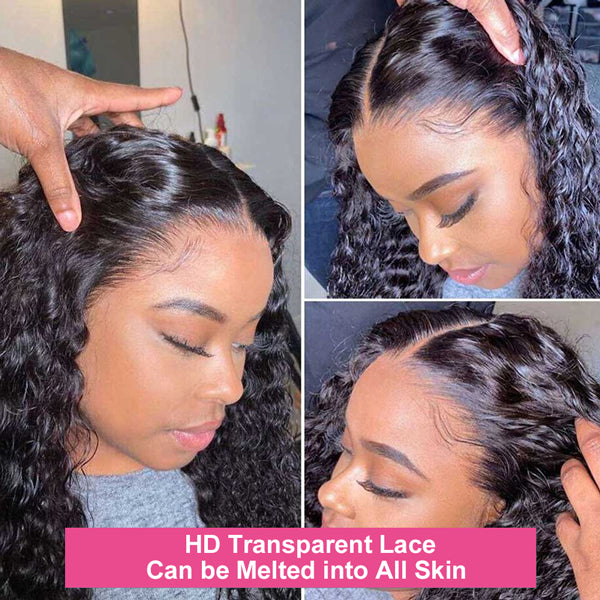 Malaysian Water Wave Bundles with Closure Virgin Human Hair 3 Bundles with Closure - LollyHair