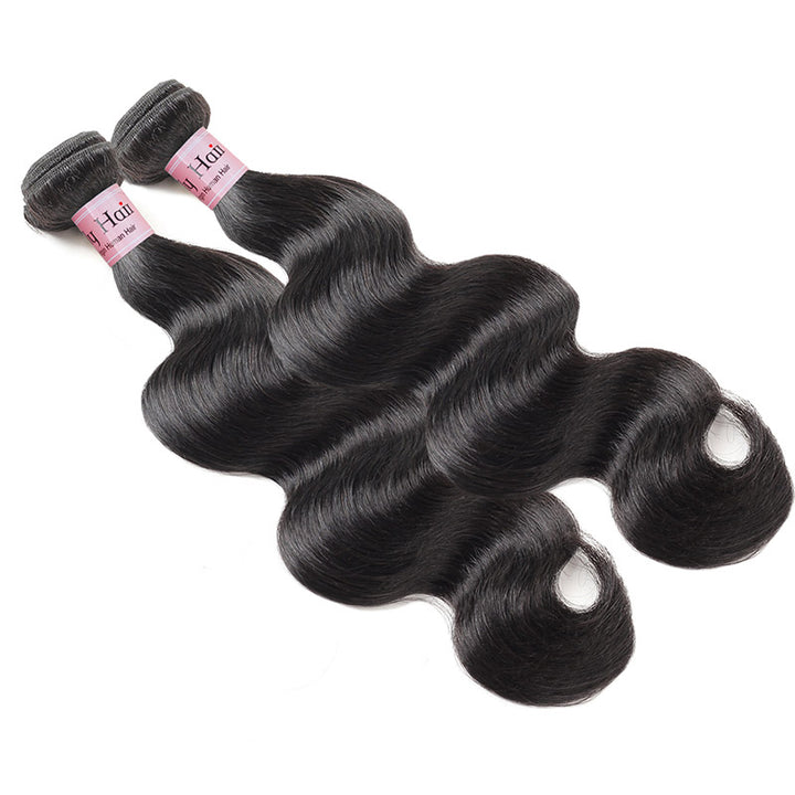9A Malaysian Body Wave Hair 2 Bundles With 13x4 Lace Frontal Closure Lolly : LOLLYHAIR