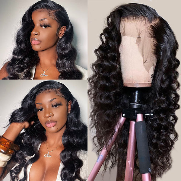 Real Human Hair Wigs 13x2 Loose Wave Lace Front Wigs HD 30 inch Lace Wigs