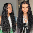 Undetectable Invisible Lace Water Wave Hair 13x4 HD Lace Front Wigs - LollyHair