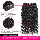 Water Wave Human Hair Bundles with Frontal HD Lace Frontal with Bundles - LollyHair