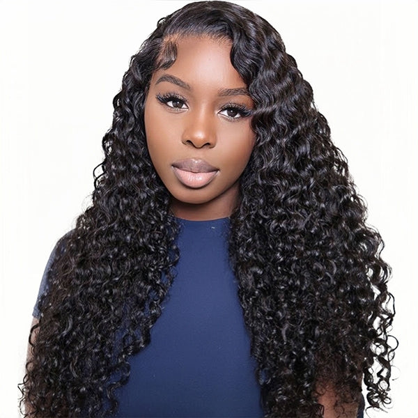 Water Wave Lace Front Wig 13x4 HD Glueless Human Hair Wigs Pre Cut Wear & Go Lace Frontal Wig
