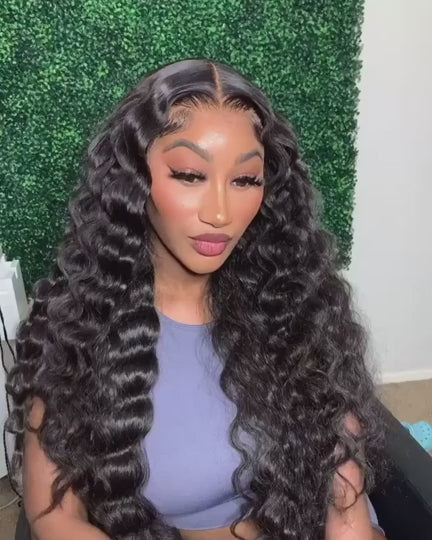 Loose Deep Wave Wig 13x4 Undetectable HD Lace Front Wigs Glueless Human Hair Wigs