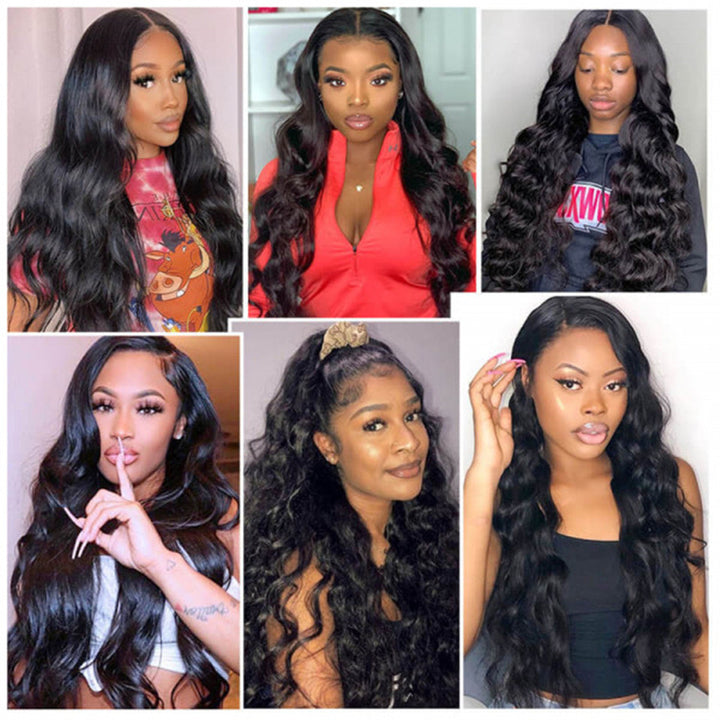 13x4x1 Body Wave Wig Lace Front Human Hair Wigs - LollyHair