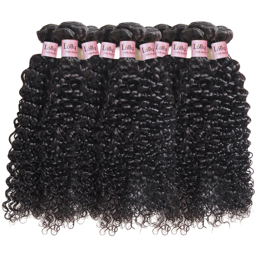 Curly Bundles Kinky Curly Hair Extensions Human Hair Deep Wave Human Hair Bundles - LollyHair