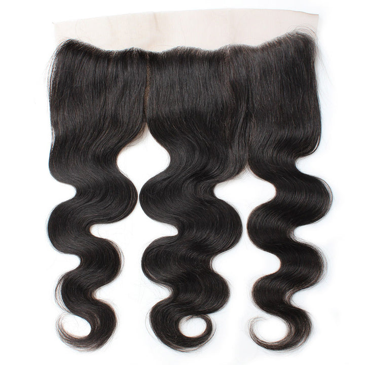 Lolly Indian Body Wave Human Hair 2 Bundles With 13x4 Lace Frontal Closure 9A : LOLLYHAIR